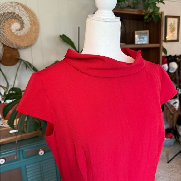 Liz Claiborne Vibrant Red Midi Dress - Picture 10 of 10